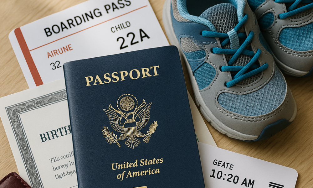 documentos para viajar con niños